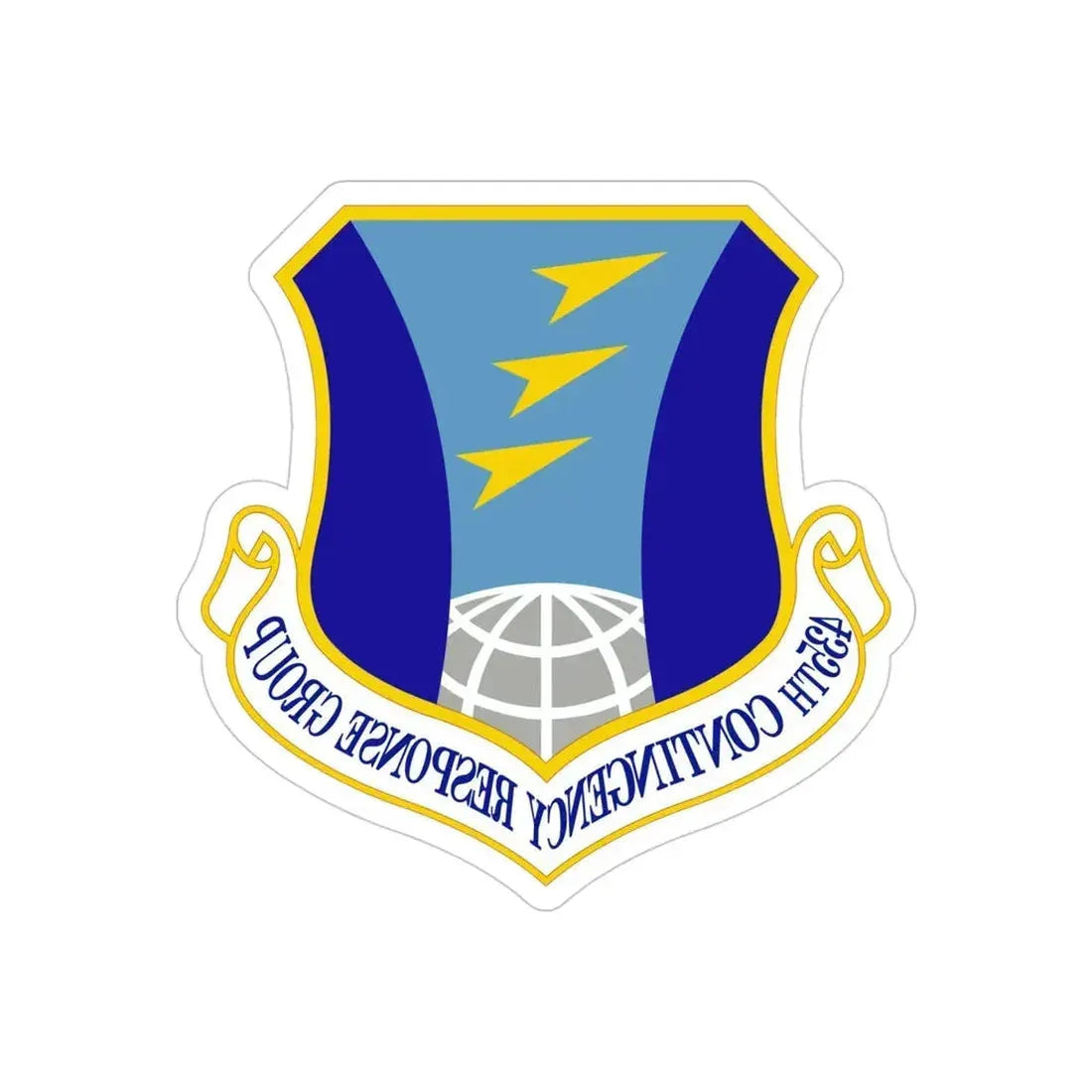 435 Contingency Response Group USAFE (U.S. Air Force) REVERSE PRINT Transparent Die-Cut STICKER - The Sticker Space