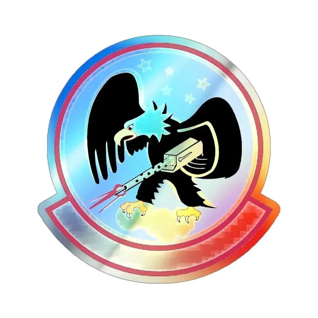 435 Fighter Training Squadron AETC (U.S. Air Force) Holographic STICKER Die-Cut Vinyl Decal 3 Inch - The Sticker Space