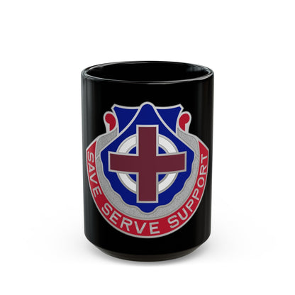 435 Medical Battalion (U.S. Army) Black Coffee Mug-15oz-The Sticker Space