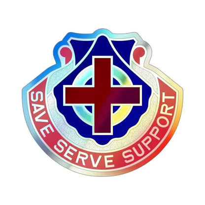435 Medical Battalion (U.S. Army) Holographic STICKER Die-Cut Vinyl Decal 5 Inch Holographic - The Sticker Space