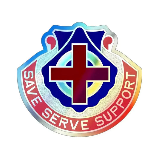 435 Medical Battalion (U.S. Army) Holographic STICKER Die-Cut Vinyl Decal 6 Inch Holographic - The Sticker Space