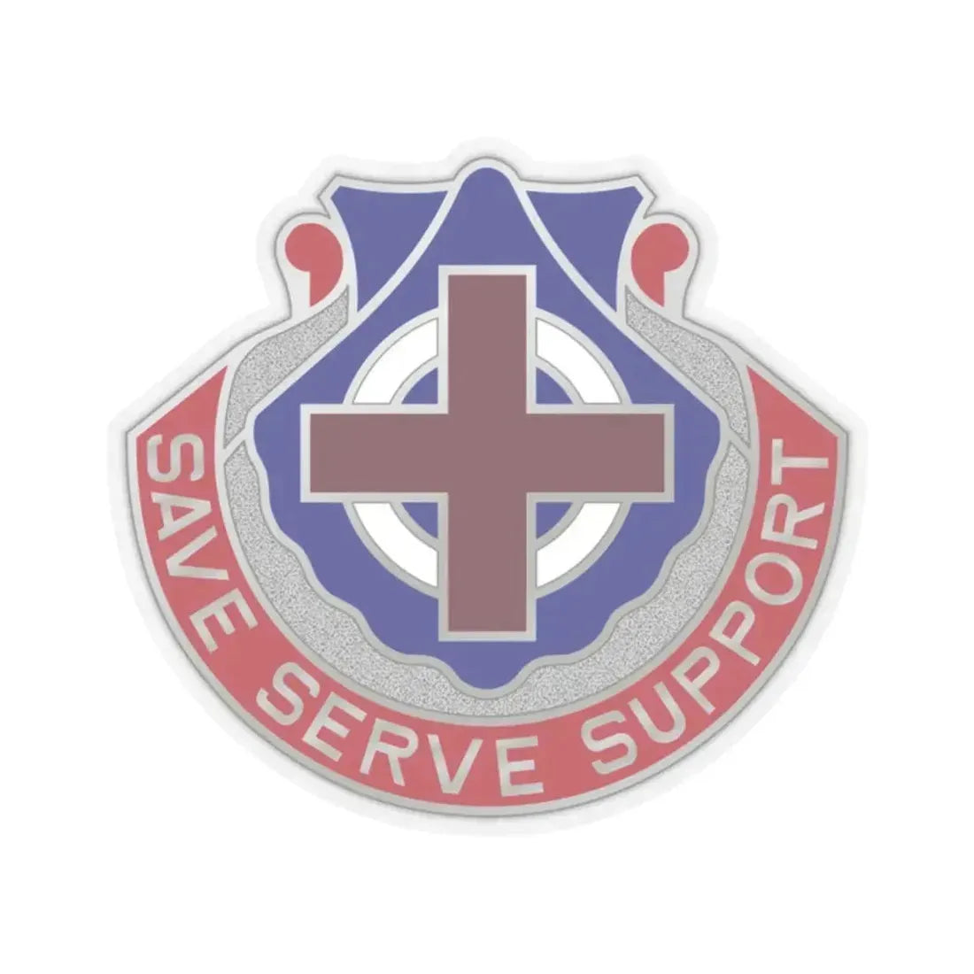 435 Medical Battalion (U.S. Army) STICKER Vinyl Kiss-Cut Decal 2 Inch Transparent - The Sticker Space