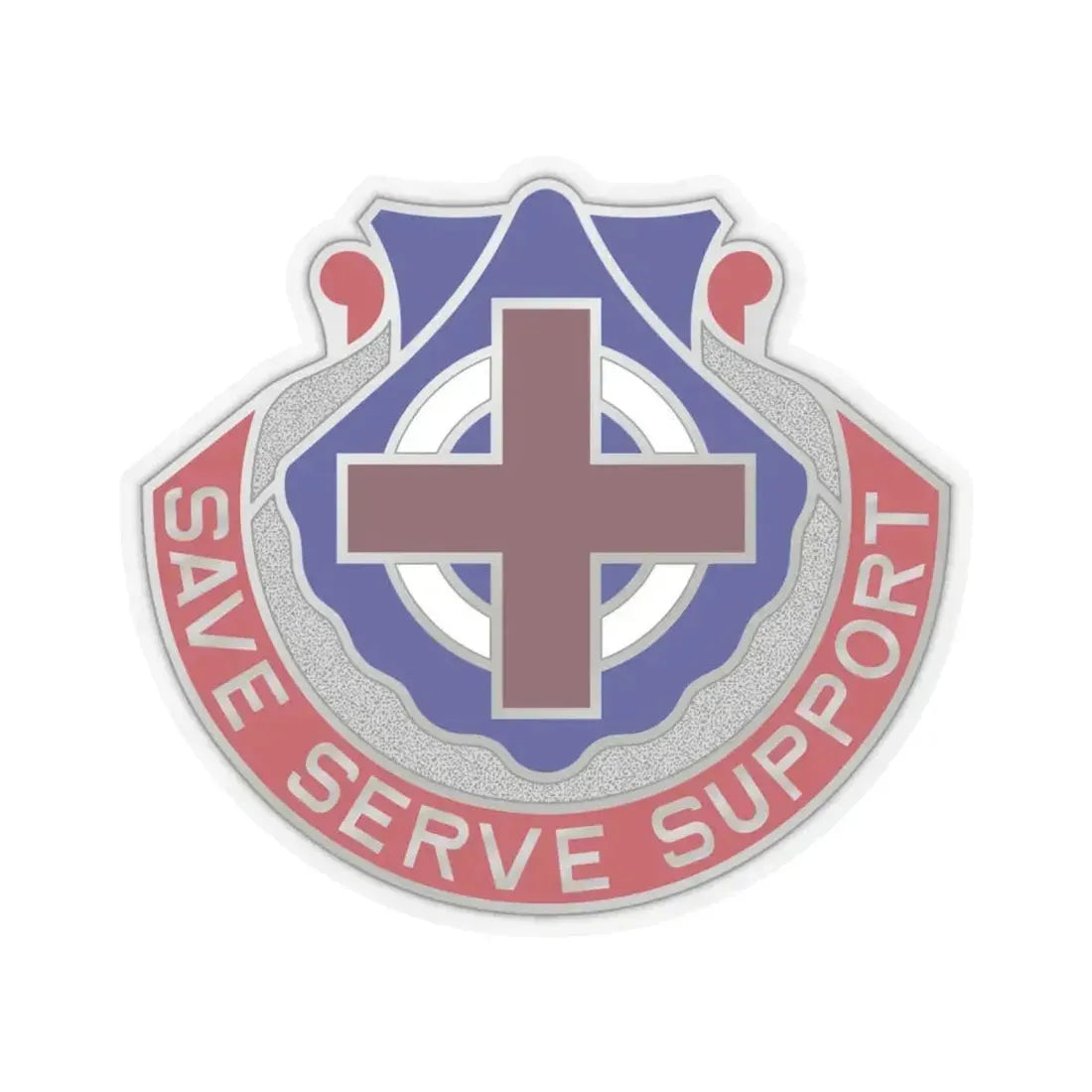435 Medical Battalion (U.S. Army) STICKER Vinyl Kiss-Cut Decal 6 Inch Transparent - The Sticker Space