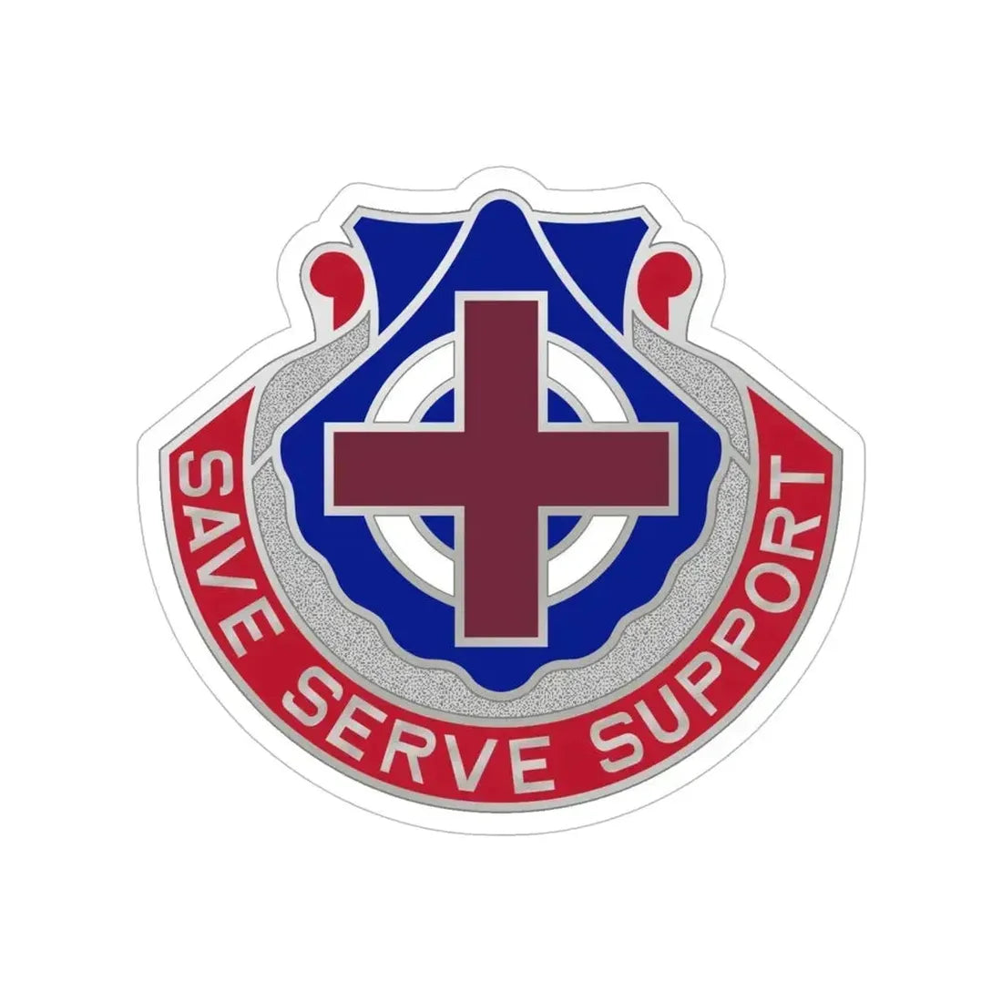 435 Medical Battalion (U.S. Army) Transparent STICKER Die-Cut Vinyl Decal 6 Inch - The Sticker Space