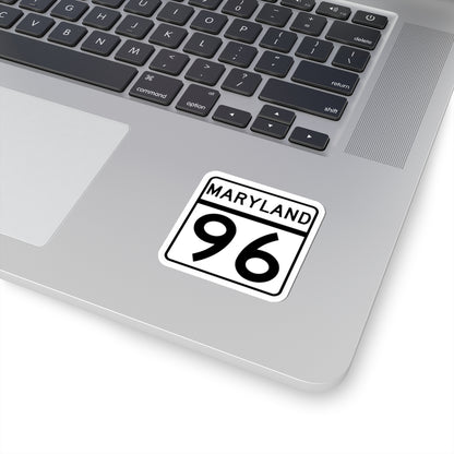MD Route 96 (Maryland) (Road Sign) STICKER Vinyl Kiss-Cut Decal