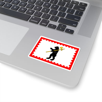 Flag of Maloyaroslavets Kaluga oblast (Russia) STICKER Vinyl Kiss-Cut Decal