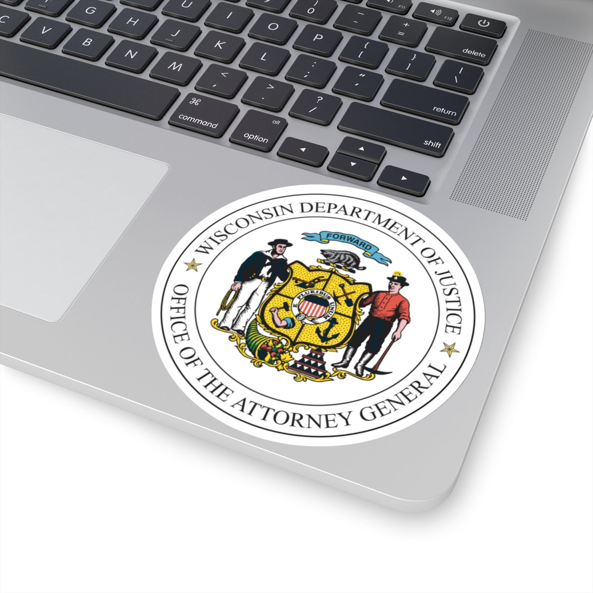 Seal of the Wisconsin Attorney General - STICKER Vinyl Kiss-Cut Decal