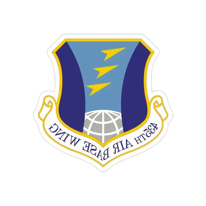 435th Air Base Wing (U.S. Air Force) REVERSE PRINT Transparent Die-Cut STICKER 3 Inch Die-Cut Transparent - The Sticker Space