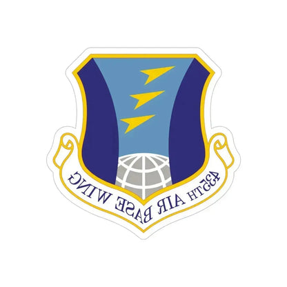 435th Air Base Wing (U.S. Air Force) REVERSE PRINT Transparent Die-Cut STICKER 6 Inch Die-Cut Transparent - The Sticker Space