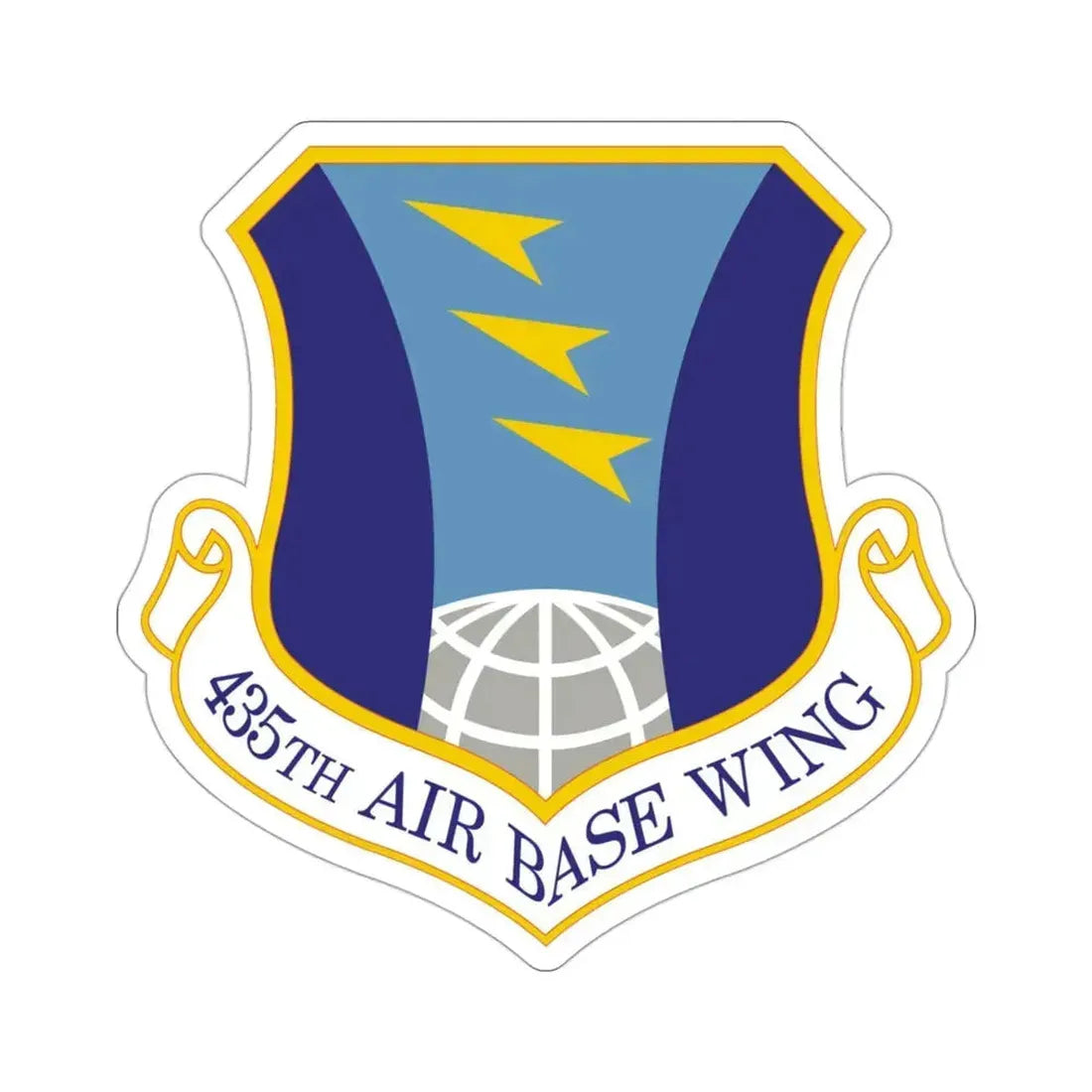 435th Air Base Wing (U.S. Air Force) STICKER Vinyl Die-Cut Decal 3 Inch - The Sticker Space
