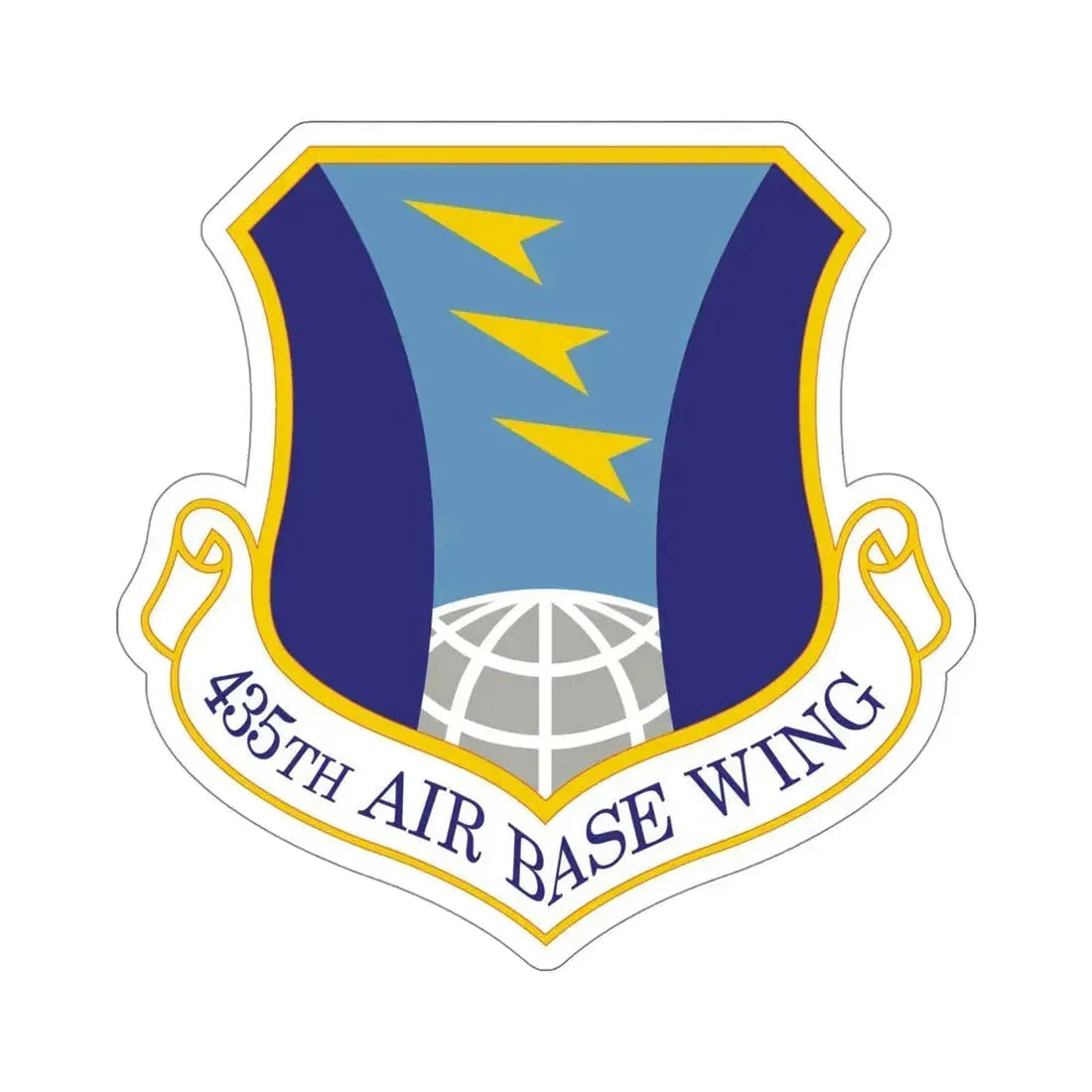 435th Air Base Wing (U.S. Air Force) STICKER Vinyl Die-Cut Decal 5 Inch - The Sticker Space