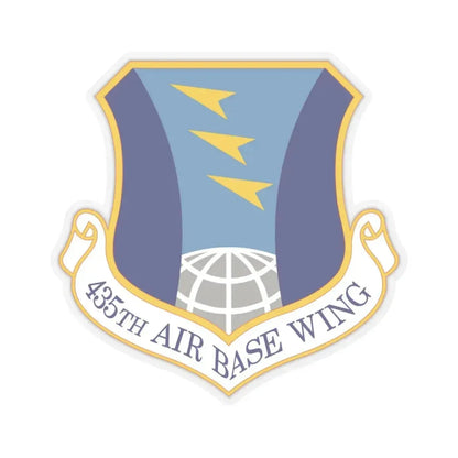 435th Air Base Wing (U.S. Air Force) STICKER Vinyl Kiss-Cut Decal 3 Inch Transparent - The Sticker Space