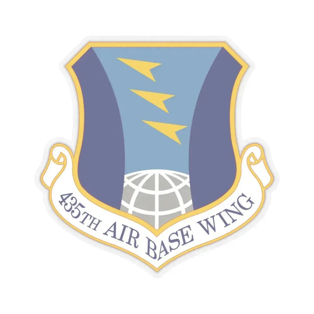 435th Air Base Wing (U.S. Air Force) STICKER Vinyl Kiss-Cut Decal 6 Inch Transparent - The Sticker Space