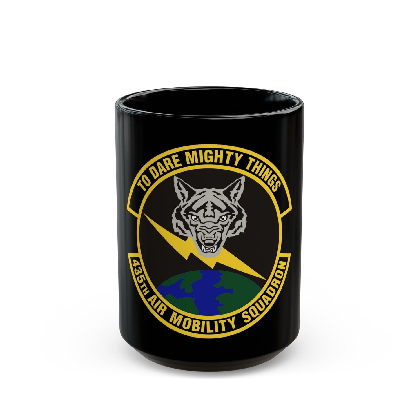 435th Air Mobility Squadron (U.S. Air Force) Black Coffee Mug-15oz-The Sticker Space