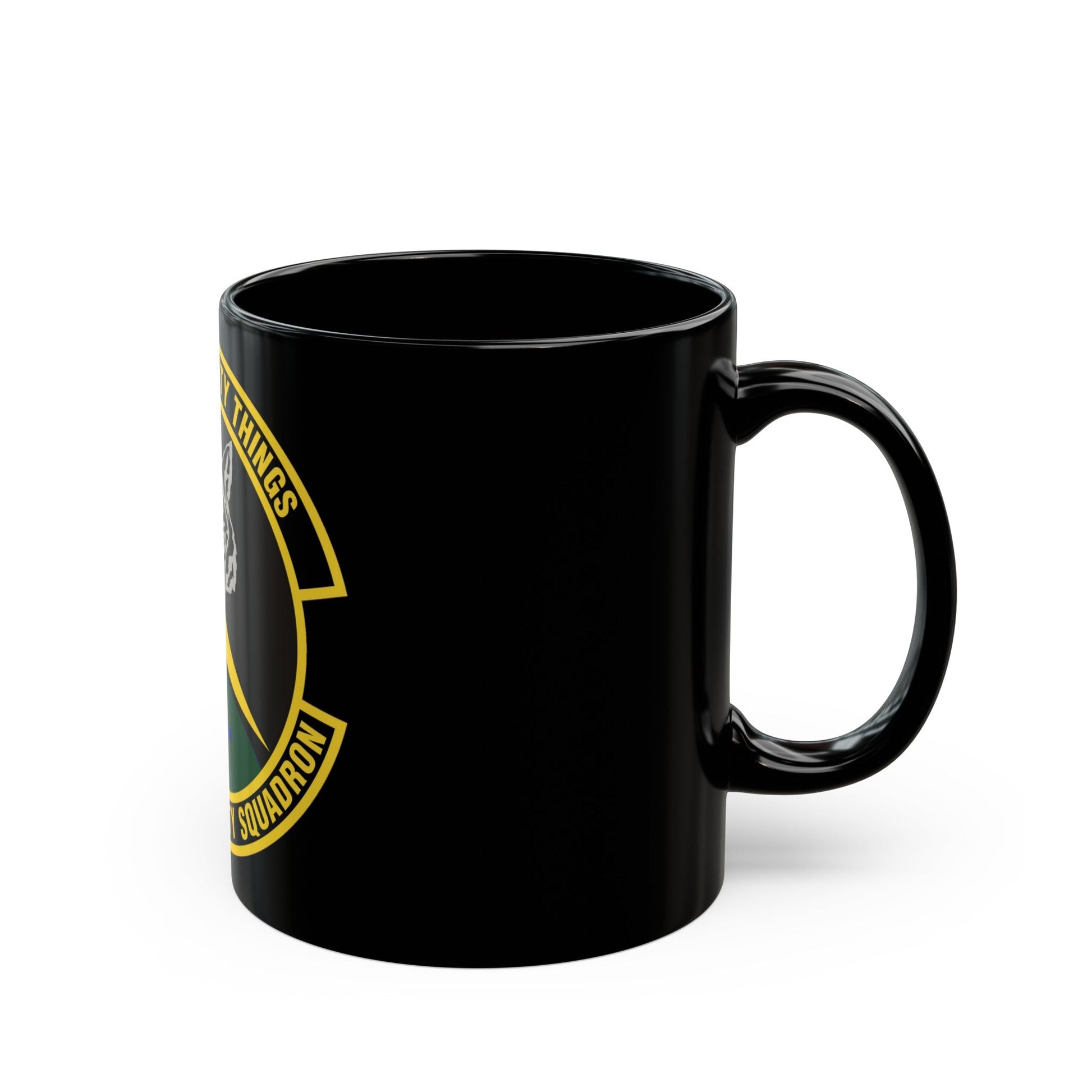 435th Air Mobility Squadron (U.S. Air Force) Black Coffee Mug-The Sticker Space