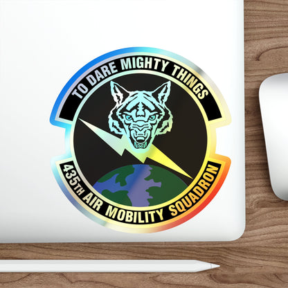 435th Air Mobility Squadron (U.S. Air Force) Holographic STICKER Die-Cut Vinyl Decal-The Sticker Space