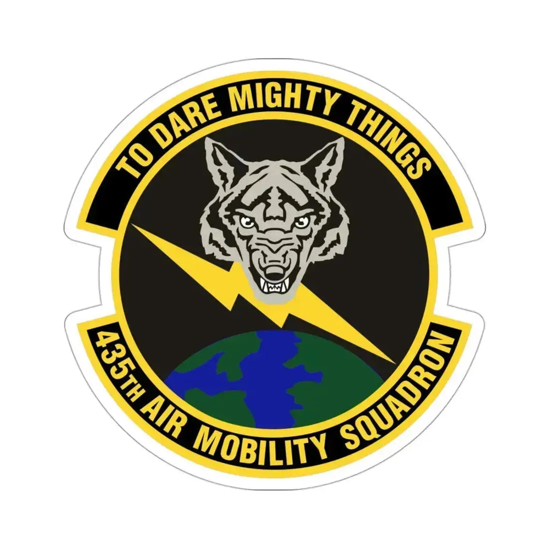 435th Air Mobility Squadron (U.S. Air Force) STICKER Vinyl Die-Cut Decal 3 Inch - The Sticker Space