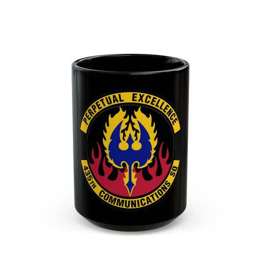 435th Communications Squadron (U.S. Air Force) Black Coffee Mug-15oz-The Sticker Space