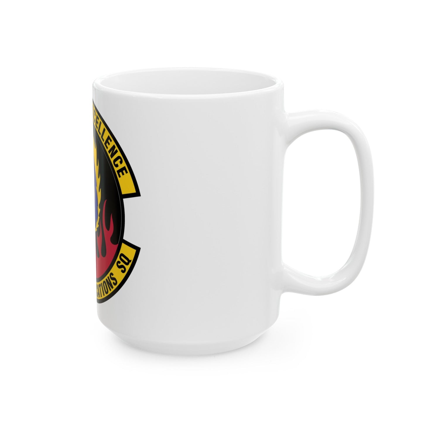 435th Communications Squadron (U.S. Air Force) White Coffee Mug-The Sticker Space