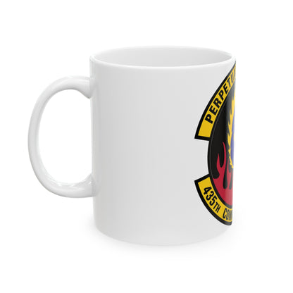 435th Communications Squadron (U.S. Air Force) White Coffee Mug-The Sticker Space