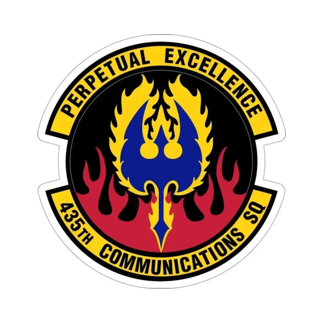 435th Communications Squadron (U.S. Air Force) STICKER Vinyl Die-Cut Decal 3 Inch - The Sticker Space