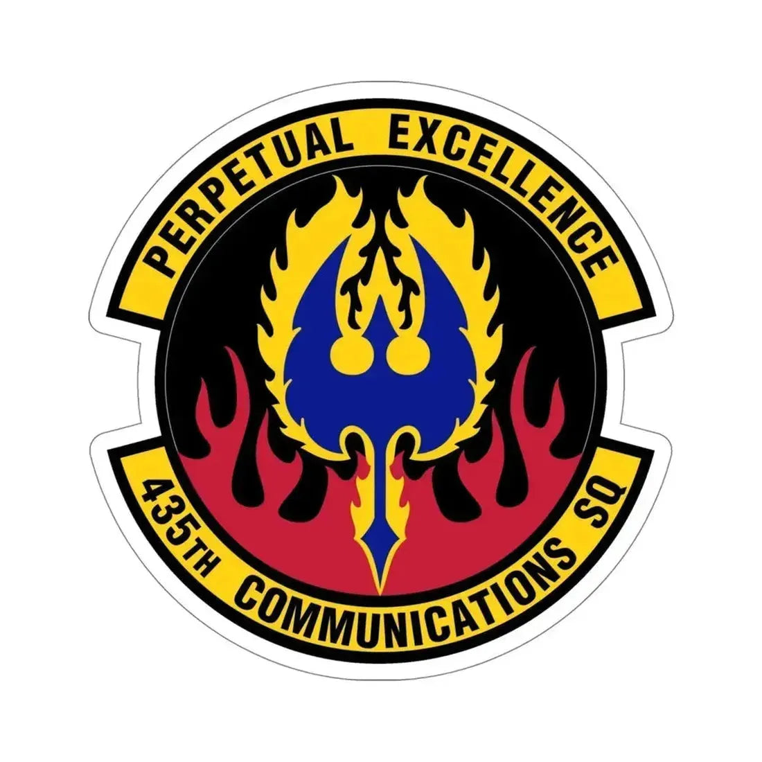 435th Communications Squadron (U.S. Air Force) STICKER Vinyl Die-Cut Decal 5 Inch - The Sticker Space