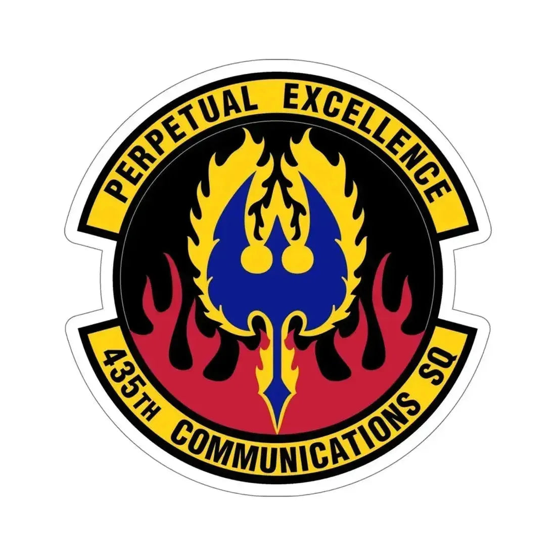 435th Communications Squadron (U.S. Air Force) STICKER Vinyl Die-Cut Decal 6 Inch - The Sticker Space