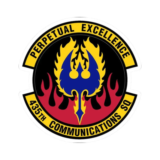 435th Communications Squadron (U.S. Air Force) STICKER Vinyl Kiss-Cut Decal 2 Inch White - The Sticker Space