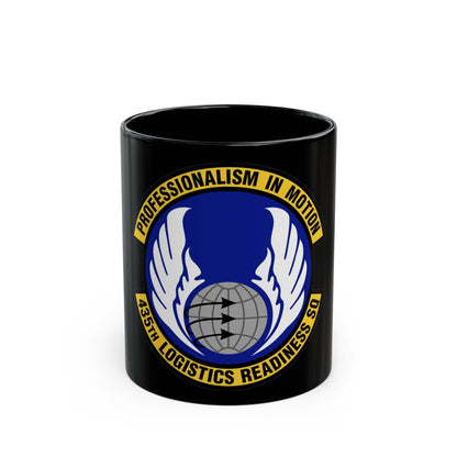 435th Logistics Readiness Squadron (U.S. Air Force) Black Coffee Mug-11oz-The Sticker Space