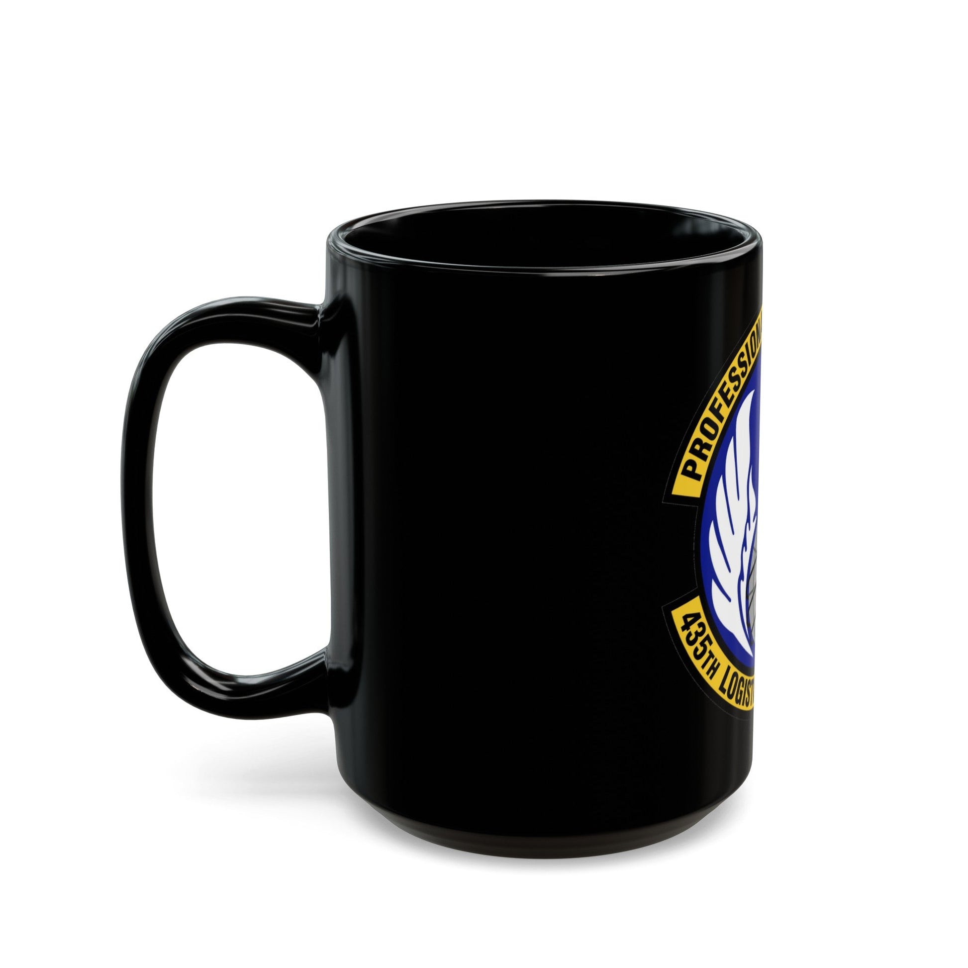 435th Logistics Readiness Squadron (U.S. Air Force) Black Coffee Mug-The Sticker Space