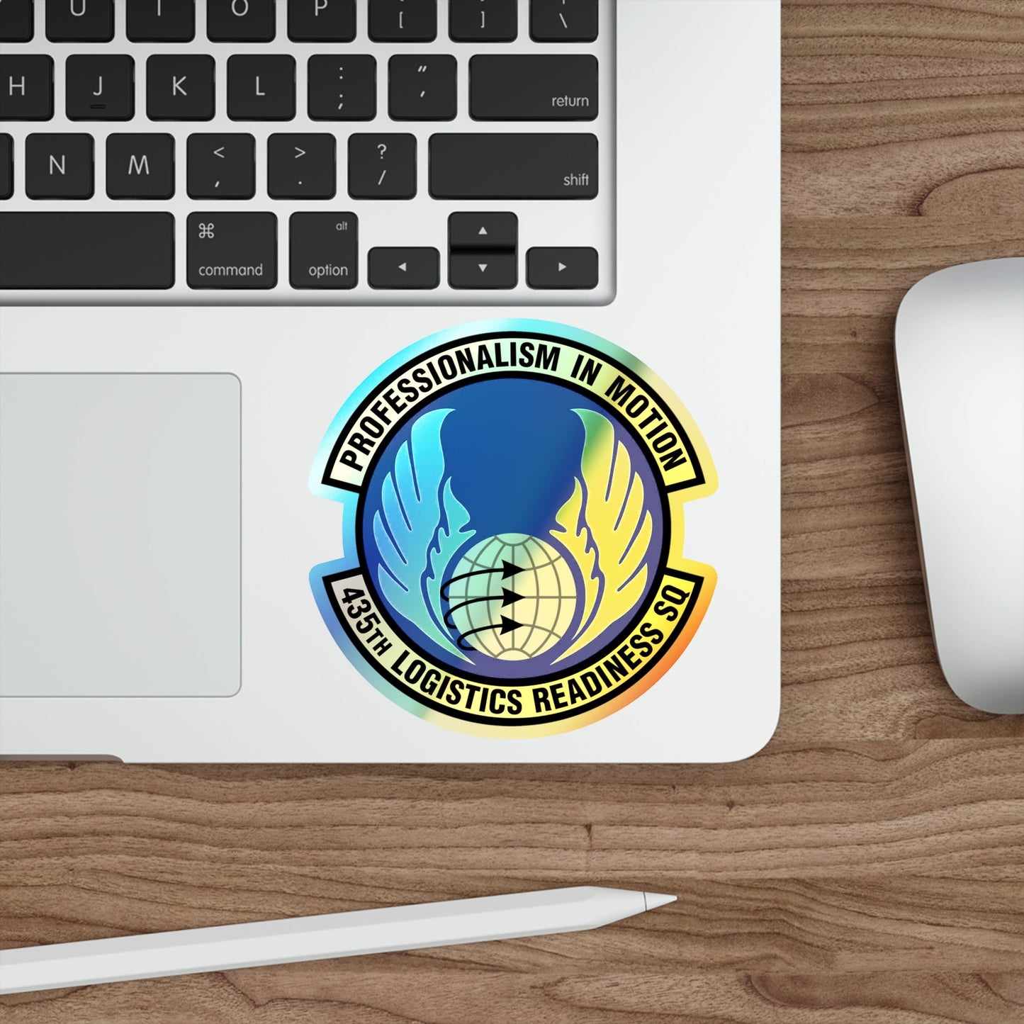 435th Logistics Readiness Squadron (U.S. Air Force) Holographic STICKER Die-Cut Vinyl Decal-The Sticker Space