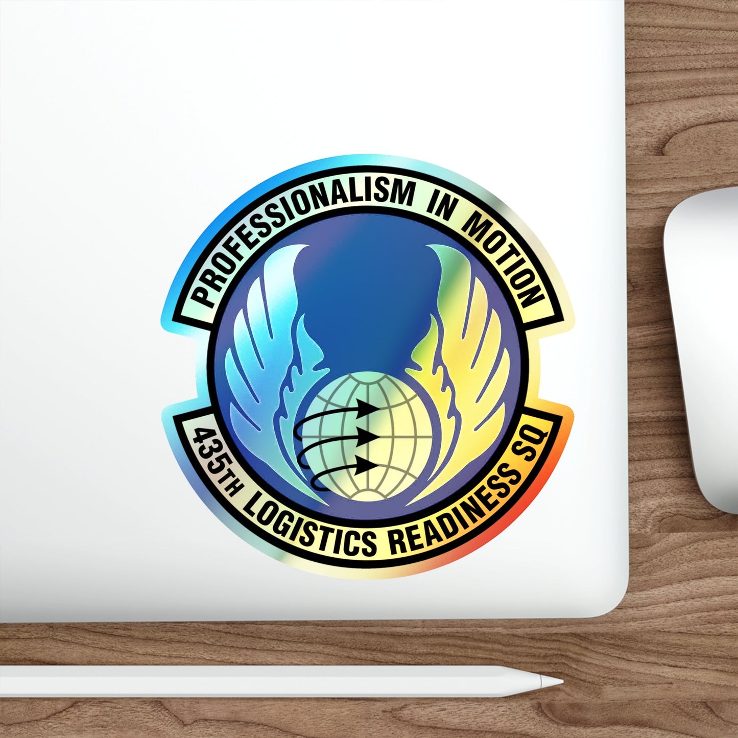 435th Logistics Readiness Squadron (U.S. Air Force) Holographic STICKER Die-Cut Vinyl Decal-The Sticker Space