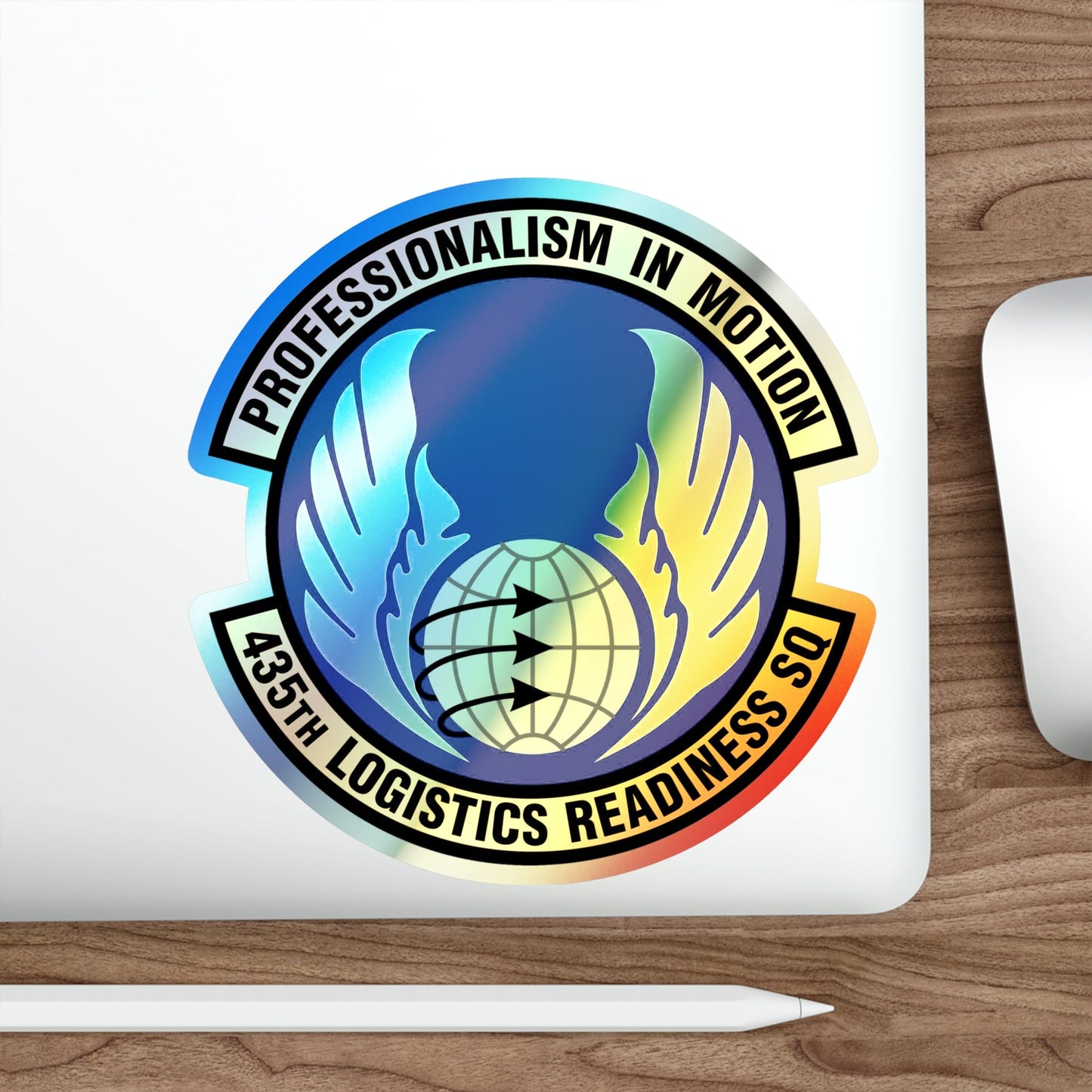 435th Logistics Readiness Squadron (U.S. Air Force) Holographic STICKER Die-Cut Vinyl Decal-The Sticker Space