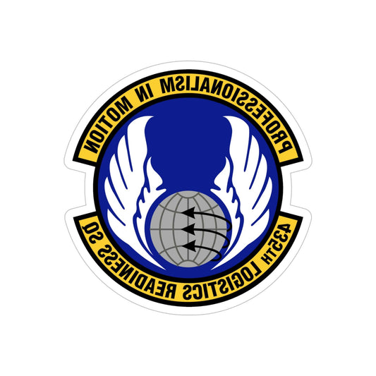 435th Logistics Readiness Squadron (U.S. Air Force) REVERSE PRINT Transparent STICKER-6" × 6"-The Sticker Space