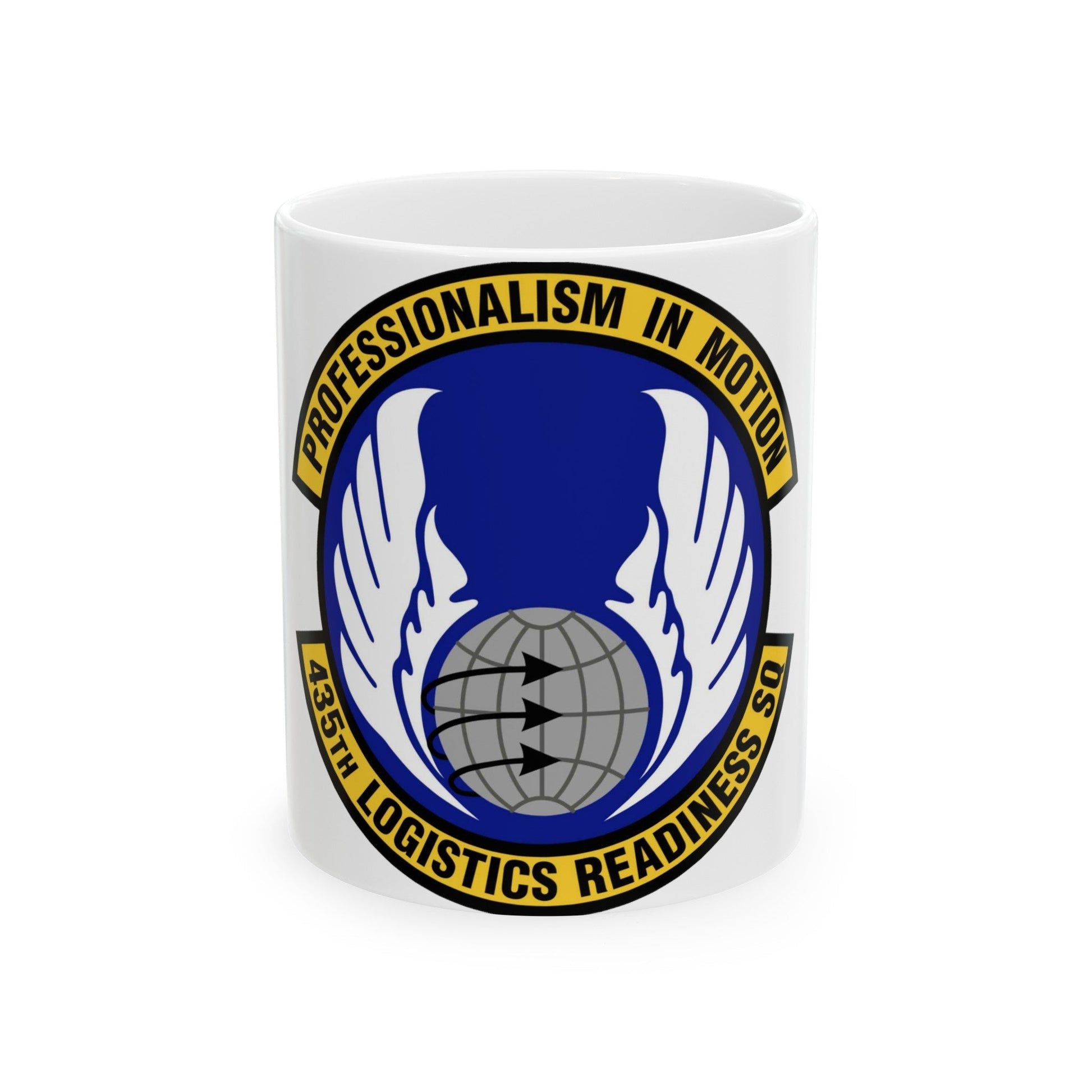 435th Logistics Readiness Squadron (U.S. Air Force) White Coffee Mug-11oz-The Sticker Space