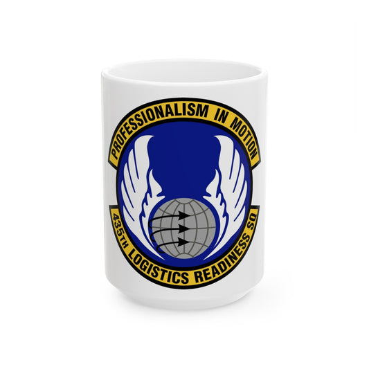 435th Logistics Readiness Squadron (U.S. Air Force) White Coffee Mug-15oz-The Sticker Space