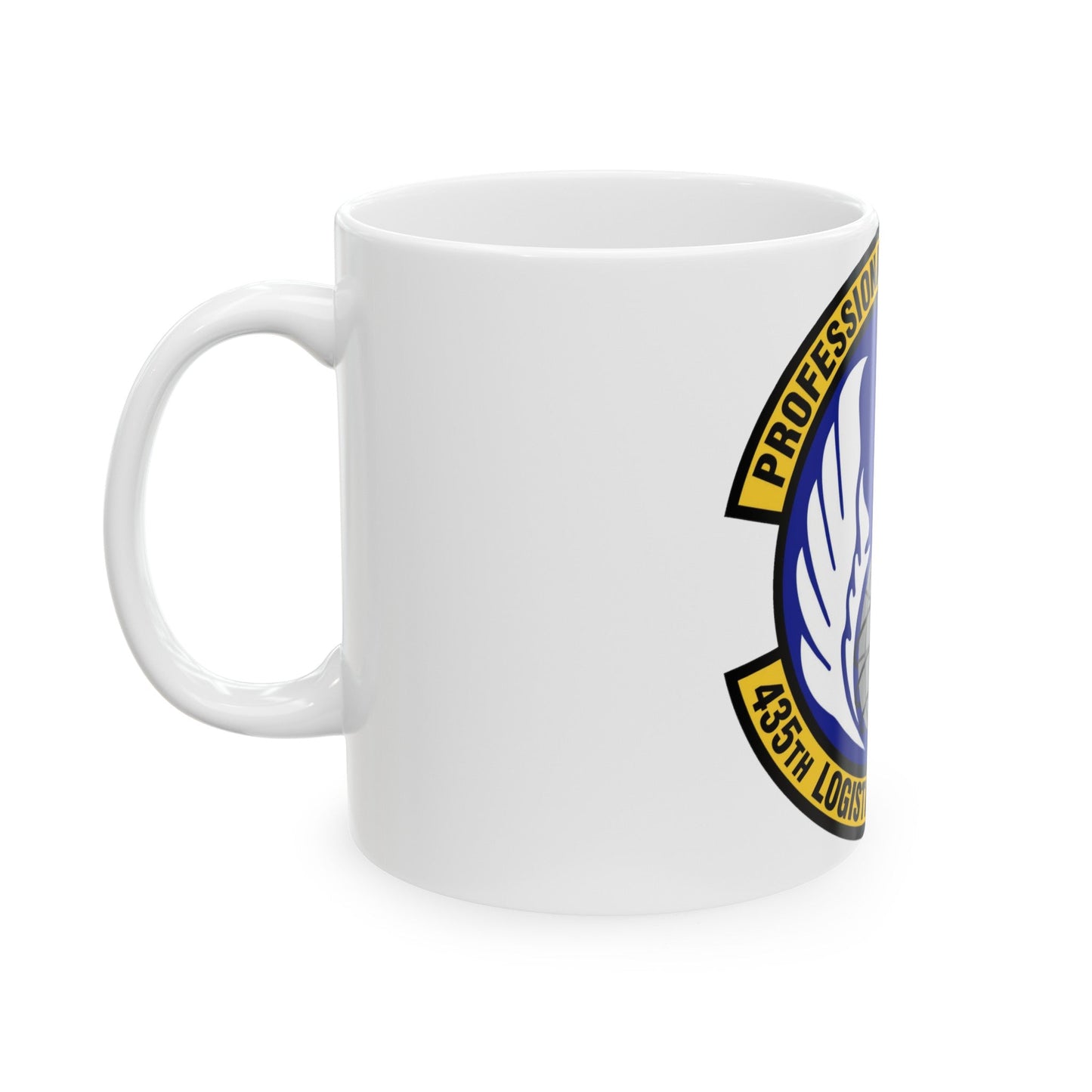 435th Logistics Readiness Squadron (U.S. Air Force) White Coffee Mug-The Sticker Space