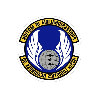 435th Logistics Readiness Squadron (U.S. Air Force) REVERSE PRINT Transparent Die-Cut STICKER 6 Inch Die-Cut Transparent - The Sticker Space