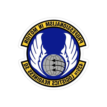 435th Logistics Readiness Squadron (U.S. Air Force) REVERSE PRINT Transparent Die-Cut STICKER - The Sticker Space