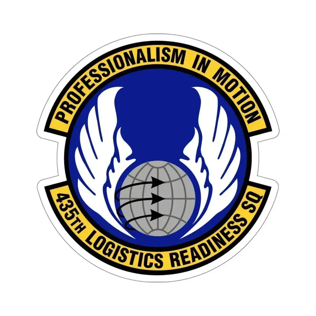 435th Logistics Readiness Squadron (U.S. Air Force) STICKER Vinyl Die-Cut Decal 6 Inch - The Sticker Space