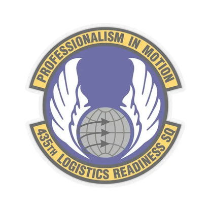 435th Logistics Readiness Squadron (U.S. Air Force) STICKER Vinyl Kiss-Cut Decal 4 Inch Transparent - The Sticker Space
