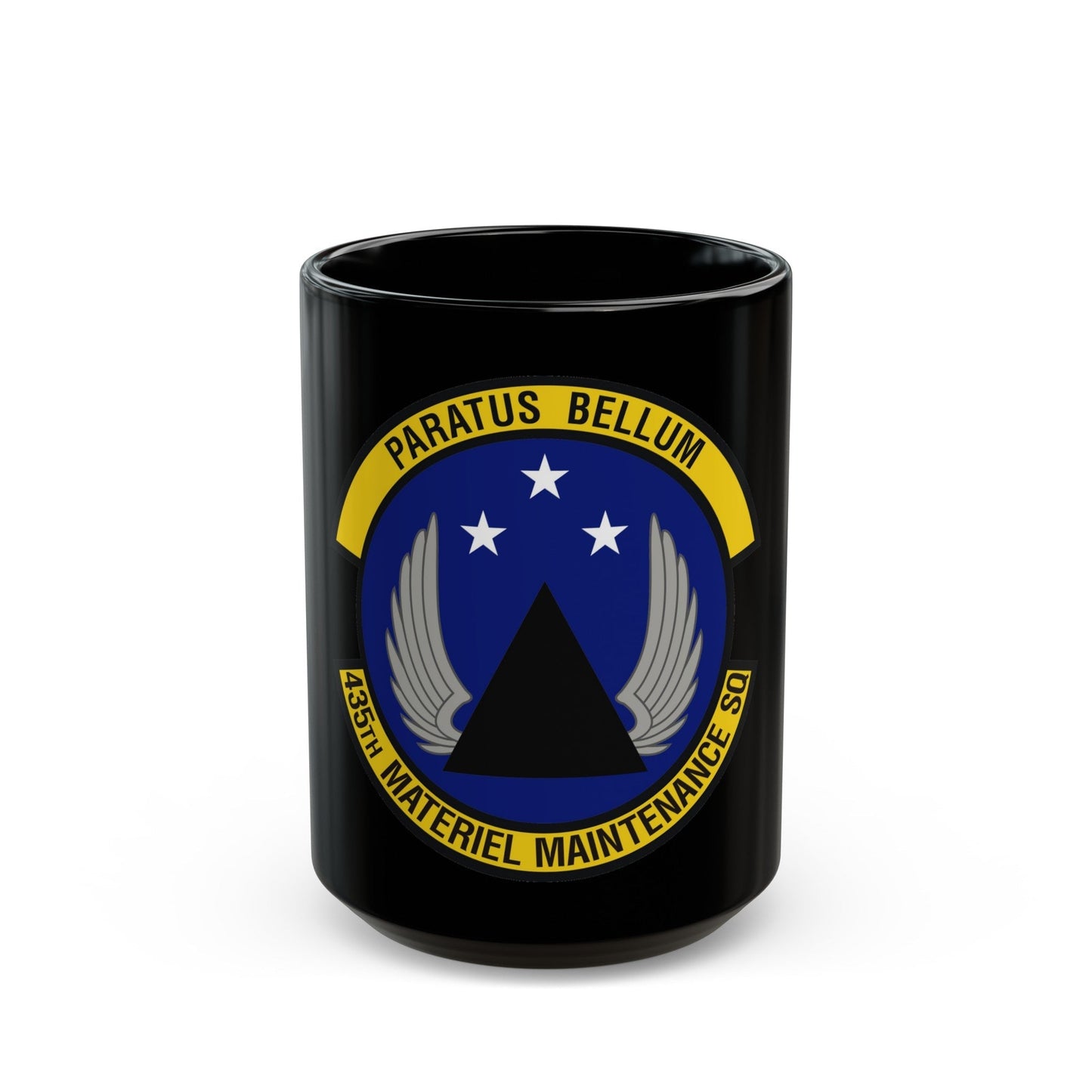 435th Materiel Maintenance Squadron (U.S. Air Force) Black Coffee Mug-15oz-The Sticker Space