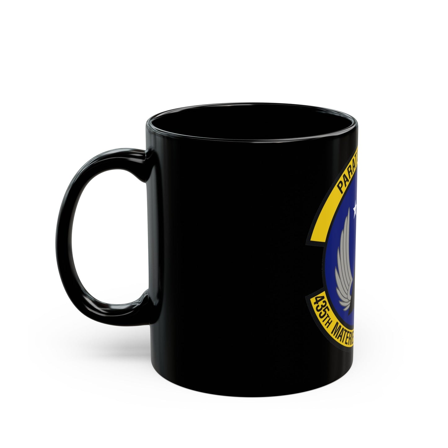 435th Materiel Maintenance Squadron (U.S. Air Force) Black Coffee Mug-The Sticker Space