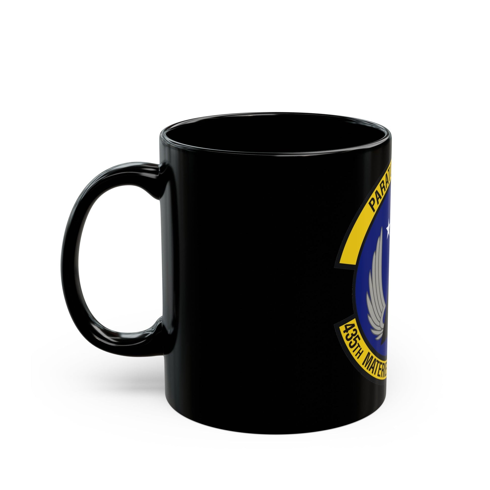 435th Materiel Maintenance Squadron (U.S. Air Force) Black Coffee Mug-The Sticker Space