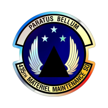 435th Materiel Maintenance Squadron (U.S. Air Force) Holographic STICKER Die-Cut Vinyl Decal-3 Inch-The Sticker Space