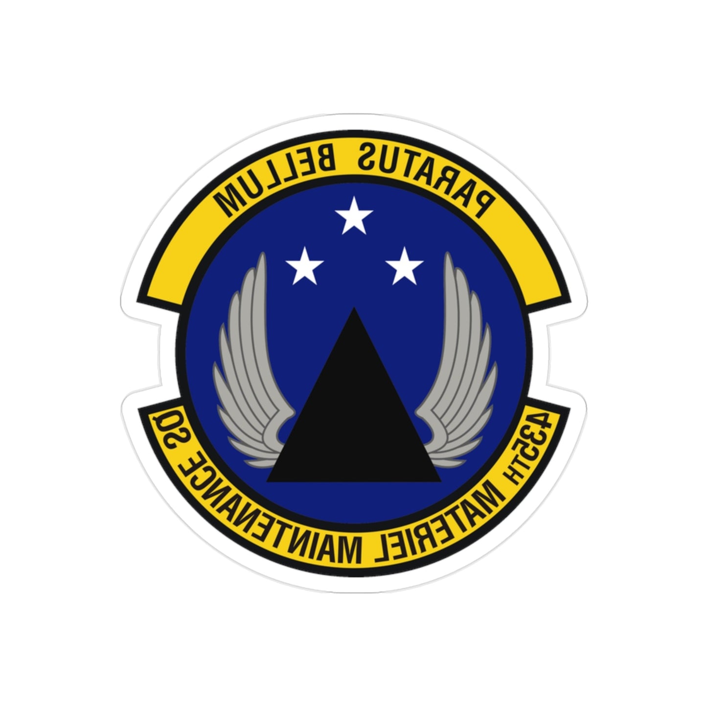 435th Materiel Maintenance Squadron (U.S. Air Force) REVERSE PRINT Transparent STICKER-2" × 2"-The Sticker Space