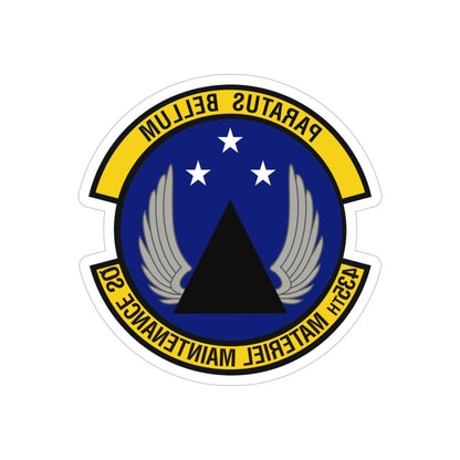 435th Materiel Maintenance Squadron (U.S. Air Force) REVERSE PRINT Transparent STICKER-5" × 5"-The Sticker Space