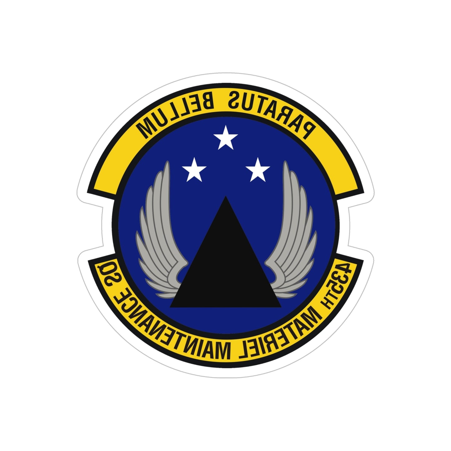 435th Materiel Maintenance Squadron (U.S. Air Force) REVERSE PRINT Transparent STICKER-6" × 6"-The Sticker Space