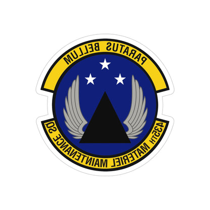 435th Materiel Maintenance Squadron (U.S. Air Force) REVERSE PRINT Transparent STICKER-6" × 6"-The Sticker Space