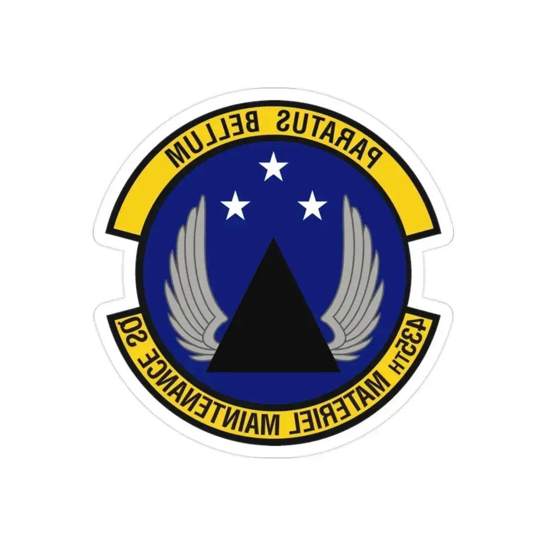 435th Materiel Maintenance Squadron (U.S. Air Force) REVERSE PRINT Transparent Die-Cut STICKER 2 Inch Die-Cut Transparent - The Sticker Space